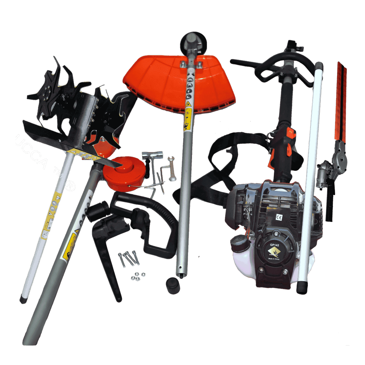 ALT=Decespugliatore 4 tempi GP142 50cc 6 in 1 con fresatore